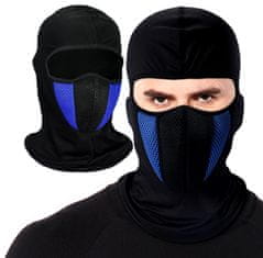 Camerazar Univerzální Prodyšná Motorkářská Maska Balaclava, Černá, 100% Polyester, 30x30x5 cm