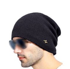 Camerazar Unisex Zimní Čepice Beanie, Hnědá, 100% Akrylová Příze, 52-62 cm