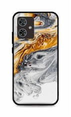 TopQ Kryt LUXURY Motorola Moto G54 5G Marble šedo-zlatý 123881