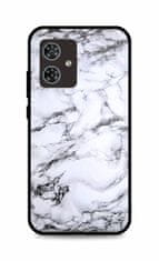 TopQ Kryt LUXURY Motorola Moto G54 5G Marble White 122692