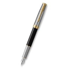 Parker Sonnet Premium Metal Black GT plnicí pero 18K hrot F