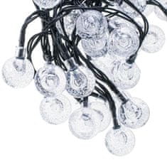 MG Ball Garland solární řetěz 50 LED 7m, černá