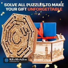 Kraftika Escapewelt 3d dřevěná skládačka secret maze box složená