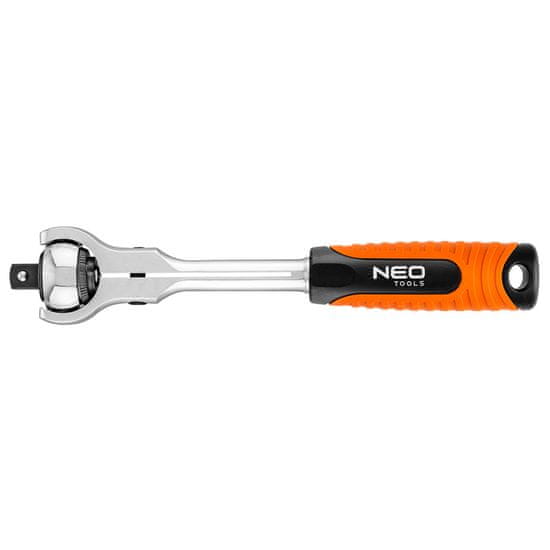 NEO TOOLS Ráčna 1/2", otočná, s přepínací páčkou, 250 mm, 72 zubů - NEO tools