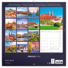 Notique Poznámkový kalendář Praha 2025, 30 x 30 cm