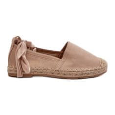 Vázané semišové espadrilky Beige Ismanne velikost 40