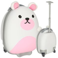 Ikonka Dětský cestovní kufr na kolečkách pro příruční zavazadla myš