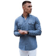 Dstreet Pánská džínová košile DANA modrá dx2581 M