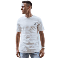 Dstreet Pánské tričko s krátkým rukávem RESA ecru rx5573 XL