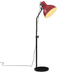 Vidaxl Stojací lampa 25 W červená patina 30 x 30 x 90–150 cm E27