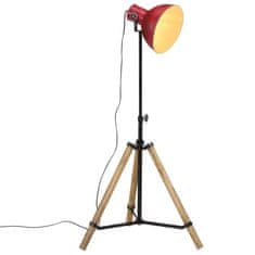 Vidaxl Stojací lampa 25 W červená patina 75 x 75 x 90–150 cm E27