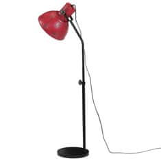 Vidaxl Stojací lampa 25 W červená patina 30 x 30 x 90–150 cm E27