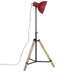 Vidaxl Stojací lampa 25 W červená patina 75 x 75 x 90–150 cm E27