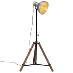 Vidaxl Stojací lampa 25 W vintage stříbrná 75 x 75 x 90–150 cm E27