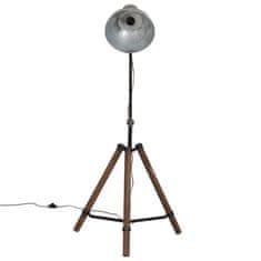 Vidaxl Stojací lampa 25 W vintage stříbrná 75 x 75 x 90–150 cm E27