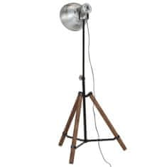 Vidaxl Stojací lampa 25 W vintage stříbrná 75 x 75 x 90–150 cm E27