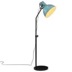 Vidaxl Stojací lampa 25 W modrá patina 30 x 30 x 90–150 cm E27