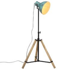 Vidaxl Stojací lampa 25 W modrá patina 75 x 75 x 90–150 cm E27