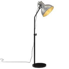 Vidaxl Stojací lampa 25 W vintage stříbrná 30 x 30 x 90–150 cm E27