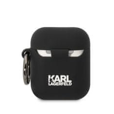 Karl Lagerfeld NFT Choupette silikonový kryt pro AirPods 2 Černá