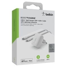 Belkin BoostCharge USB-C 20W nabíječka + Lightning kabel