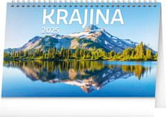 Presco Publishing NOTIQUE Stolní kalendář Krajina CZ/SK 2025, 23,1 x 14,5 cm