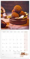Notique Poznámkový kalendář Čokoláda 2025, voňavý, 30 x 30 cm