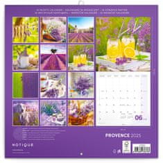 Notique Poznámkový kalendář Provence 2025, voňavý, 30 x 30 cm