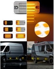 motoLEDy LED obrysová světla Fiat Ducato, Iveco Daily, Citroen Jumper, Peugeot Boxer, 2 ks