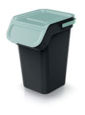 Prosperplast Sada 3 odpadkových košů KADDI s filtrem 3 x 25 L černá