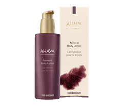 AHAVA Minerální hydratační a vyživující tělové mléko Vivid Burgundy s obsahem Minerálů z Mrtvého moře 250ml