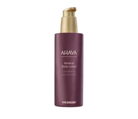 AHAVA Minerální hydratační a vyživující tělové mléko Vivid Burgundy s obsahem Minerálů z Mrtvého moře 250ml