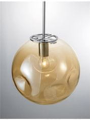 Nova Luce NOVA LUCE závěsné svítidlo MAYAN chromovaný kov šampaň sklo E27 1x12W 230V IP20 bez žárovky 9988104