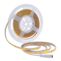 Solight  COB LED pásek, sada s adaptérem, vypínač, 5m, 8W/m, 800lm/m, teplá bílá