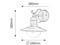 Rabalux  OSLO venkovní nástěnné svítidlo 8682