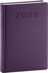 Presco Publishing NOTIQUE Denní diář Aprint Neo 2025, fialový, 15 x 21 cm