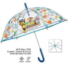 Perletti Dětský deštník Paw Patrol Transparent, 75155