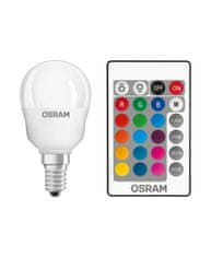 Osram OSRAM LED STAR plus CL P RGBW FR 25 stmívatelné ovladačem 4,5W/827 E14