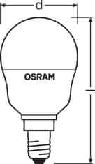 Osram OSRAM LED STAR plus CL P RGBW FR 25 stmívatelné ovladačem 4,5W/827 E14