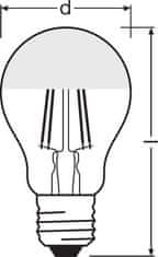 Osram LEDVANCE SST CLAS A 50 CL 7 W/2700K E27 DIM 4058075132917