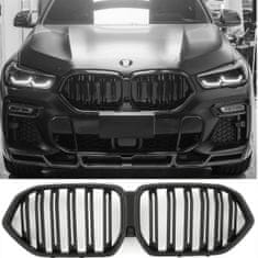 Protec  Přední maska BMW X6 G06 od 11.2018 ČERNÁ LESKLÁ