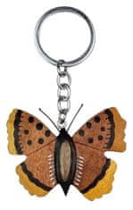 Dřevěná klíčenka velká Motýl