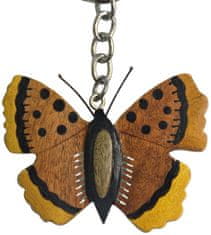 Dřevěná klíčenka velká Motýl