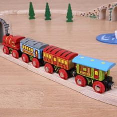 Bigjigs Rail Osobní vlak + 3 koleje