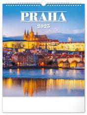 Presco Publishing Nástěnný kalendář Praha 2025, 30 × 34 cm