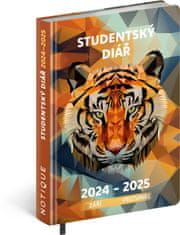Presco Publishing Studentský diář Tygr (září 2024 – prosinec 2025), 9,8 × 14,5 cm
