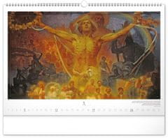 Notique Nástěnný kalendář Slovanská epopej – Alfons Mucha 2025, 48 x 33 cm