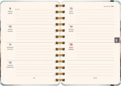 Presco Publishing Spirálový 18měsíční diář Petito – Japonsko 2024/2025, 13 × 18 cm