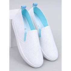 BÍLÁ/MODRÁ slip-on obuv na tenis velikost 36