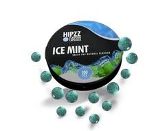 HIPZZ práskací kuličky Ice Mint (ledová máta) 100 ks